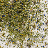 stardust loose leaf tea on white background