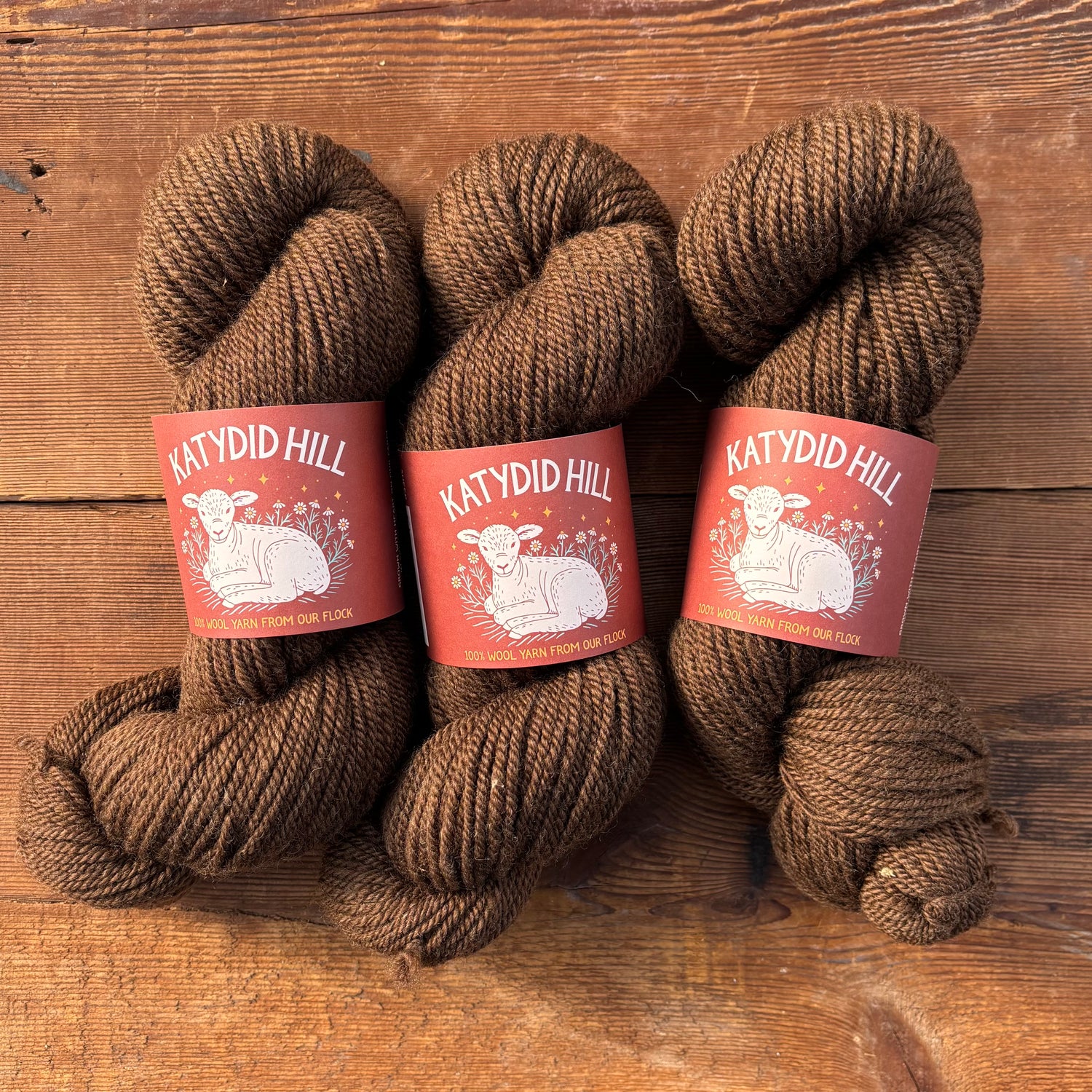 Wool Yarn - Corriedale Worsted, "Flo"